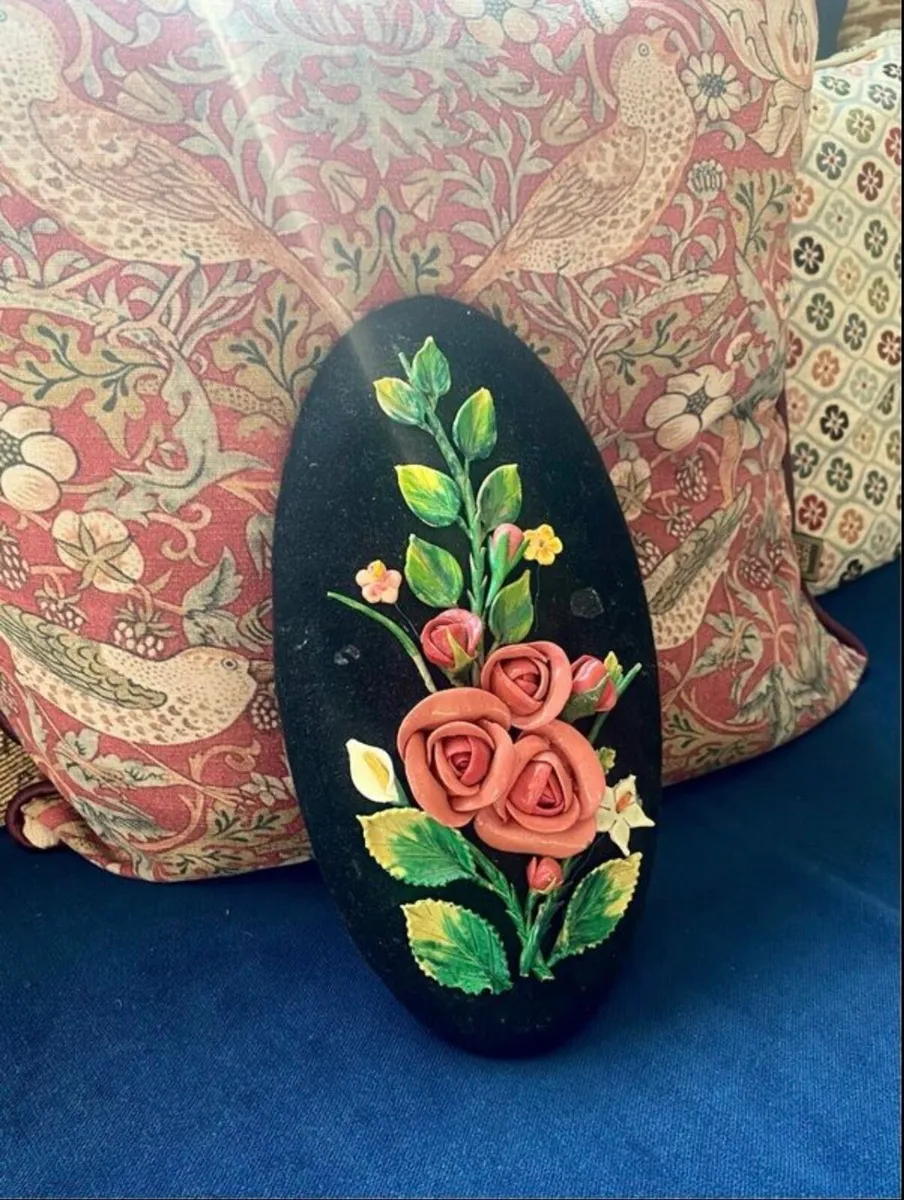 Vintage Italian 1950s Capodimonte Wall Plaque - Image 1