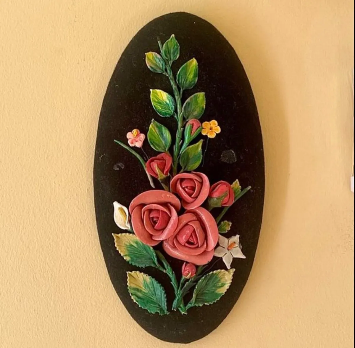 Vintage Italian 1950s Capodimonte Wall Plaque - Image 2