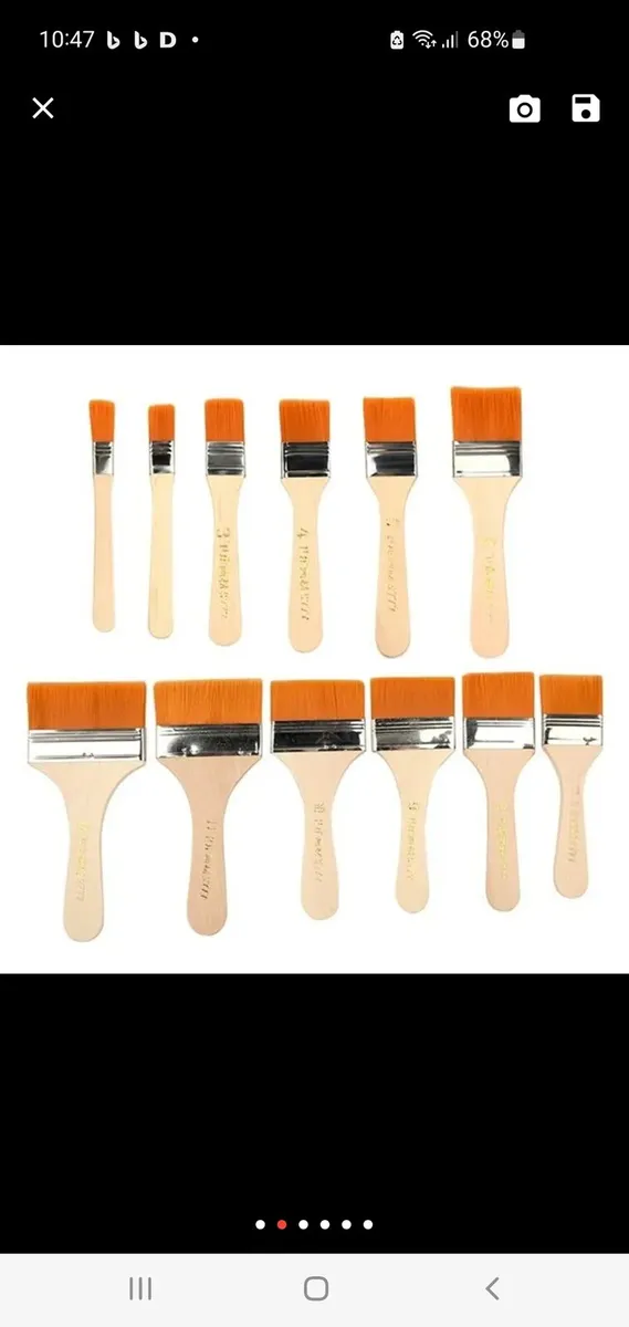 12 Acrylic, Watercolour Brushes - Image 3