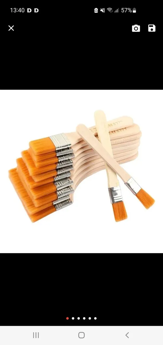12 Acrylic, Watercolour Brushes - Image 4