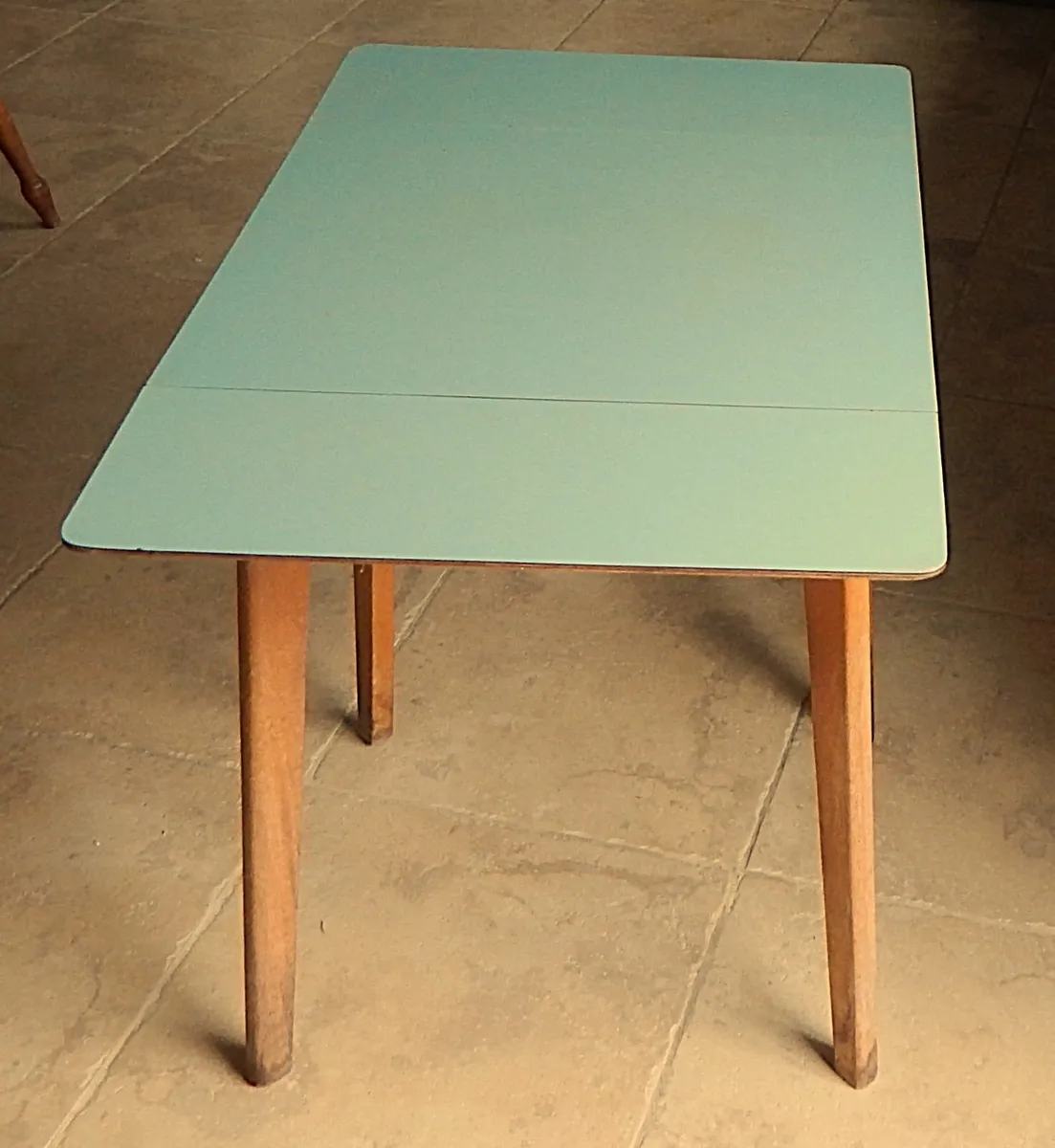 Vintage Mid Century Drop Leaf Kitchen Table - Image 2