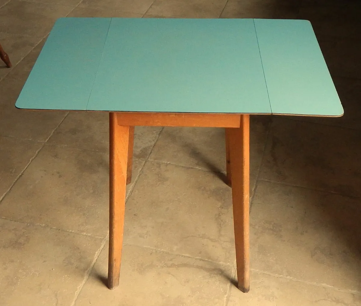 Vintage Mid Century Drop Leaf Kitchen Table - Image 3