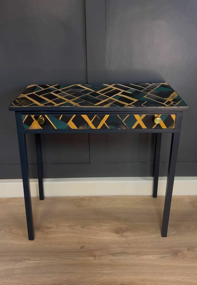 BIG SALE!!! Golden Mosaic Console Table - Image 2