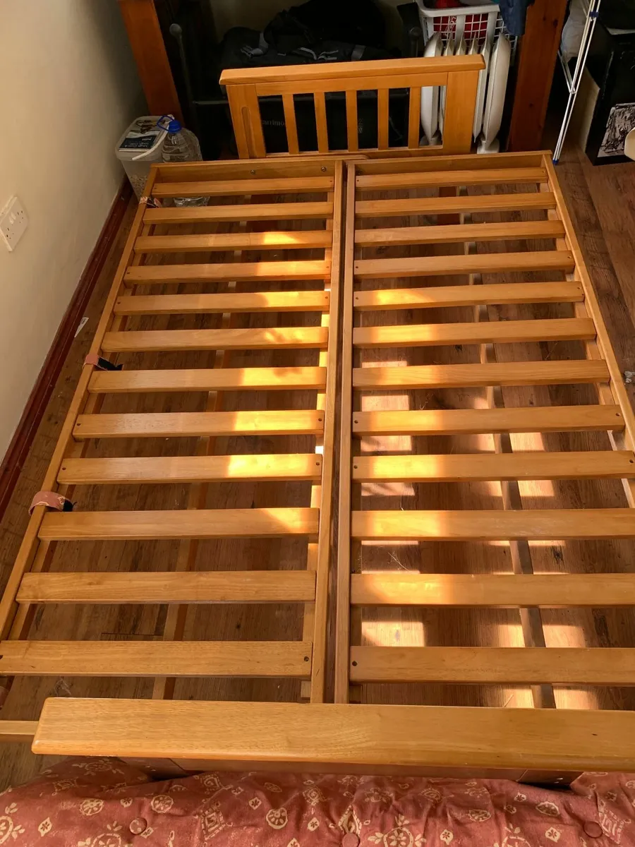 Hardwood sofa-bed (for futon mattress) - Image 1