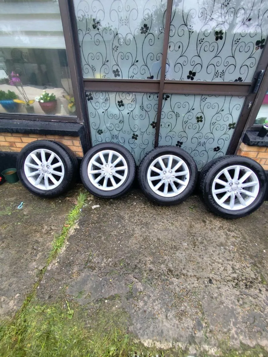 Audi Q3 Alloys, like new tires 17" 235/55 5x122mm - Image 2