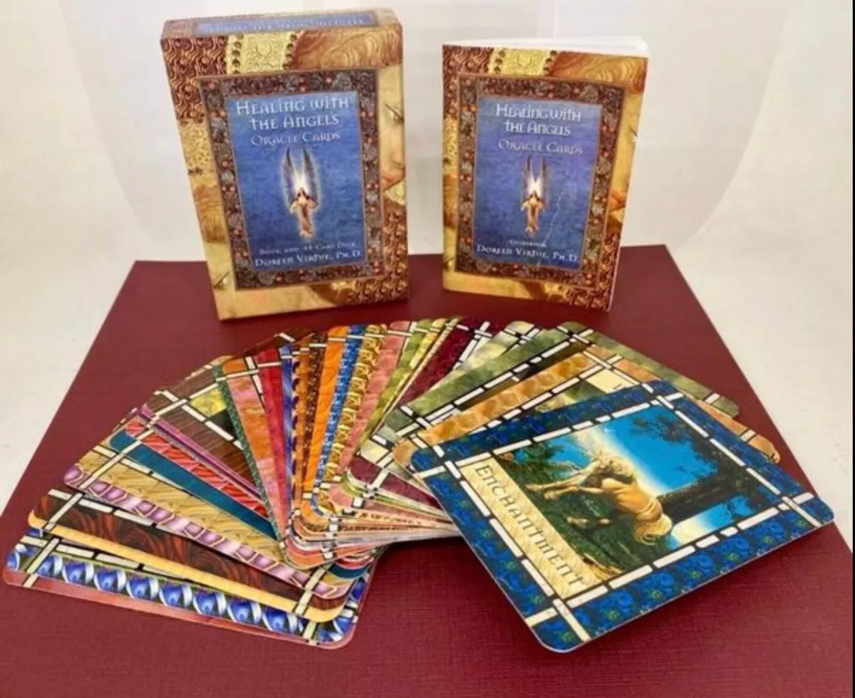 Healing with the Angels Oracle Cards Doreen Virtue - Image 1