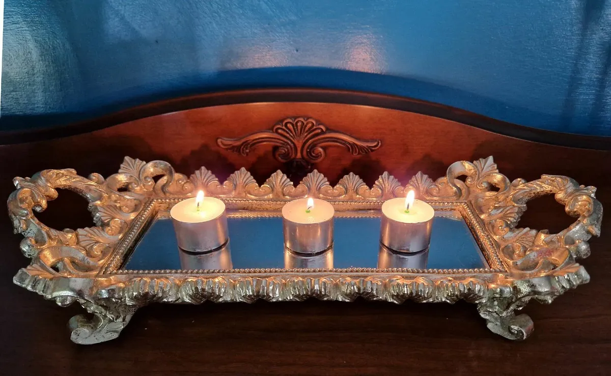 Decorative Mirrored Tray - Image 1