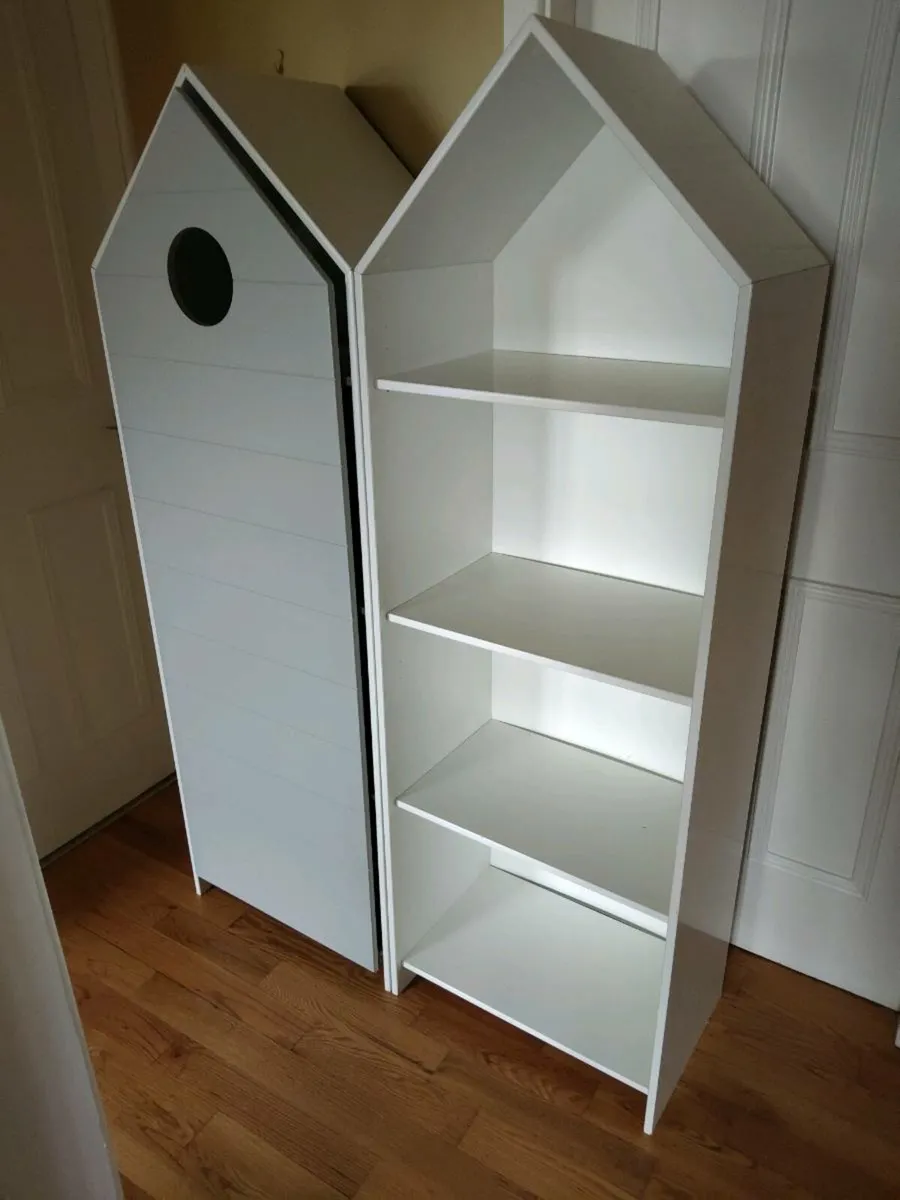 Pair of Children's Wardrobes /Shelving Units - Image 1