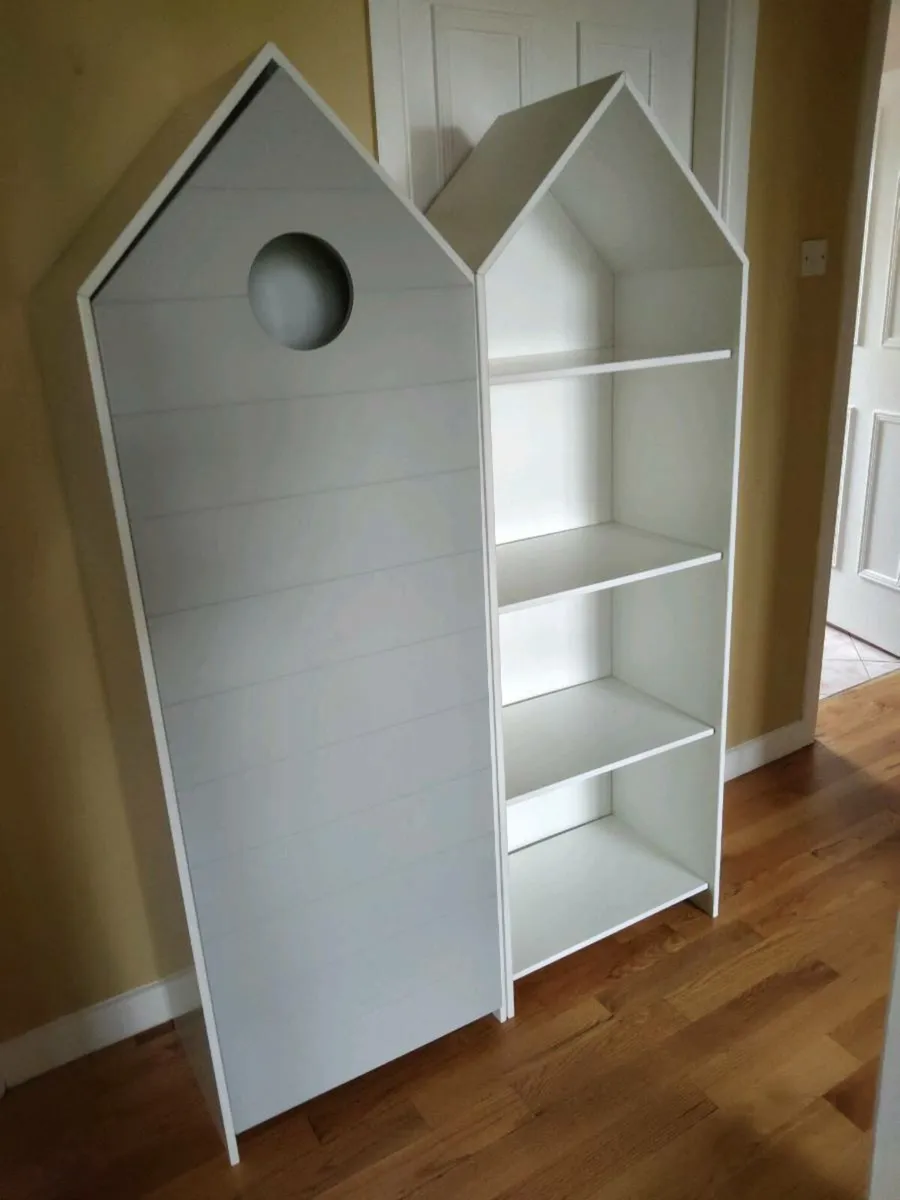 Pair of Children's Wardrobes /Shelving Units - Image 2
