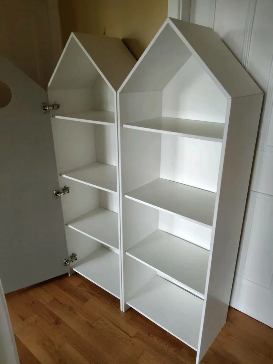 Pair of Children's Wardrobes /Shelving Units - Image 4