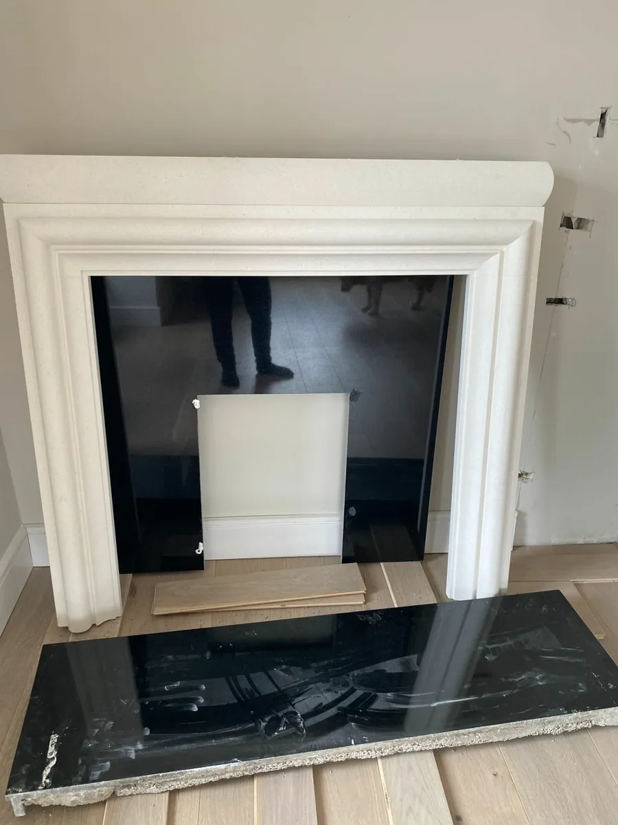 Sandstone Fireplace Surround and mantel and hearth - Image 2