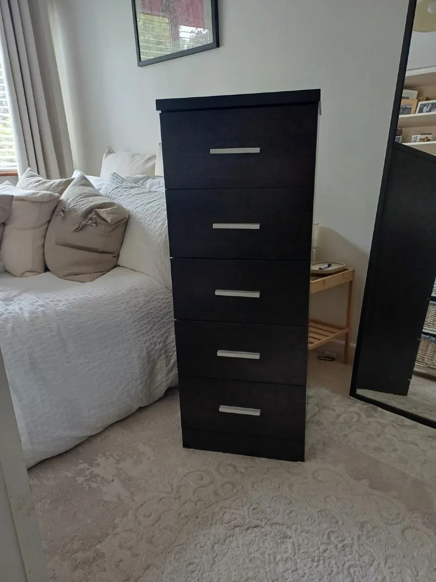 Chest of drawers..Dark Brown - Image 1