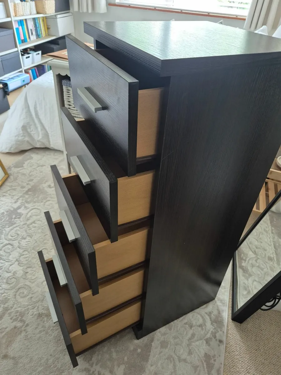 Chest of drawers..Dark Brown - Image 2