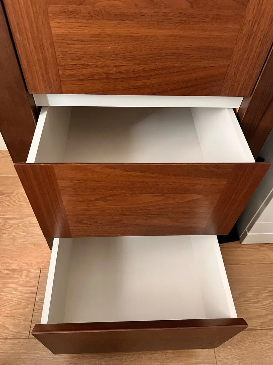 Chest of 5 drawers, brown 52x121 cm - Image 2