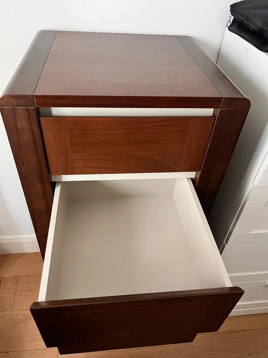 Chest of 5 drawers, brown 52x121 cm - Image 4