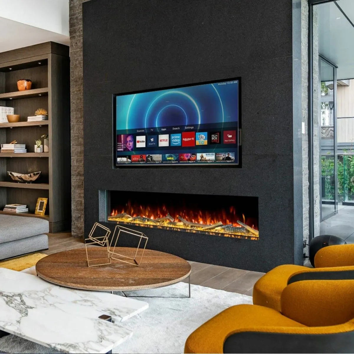 ELLERE 180R Built In Electric Fire 72″ - Image 1