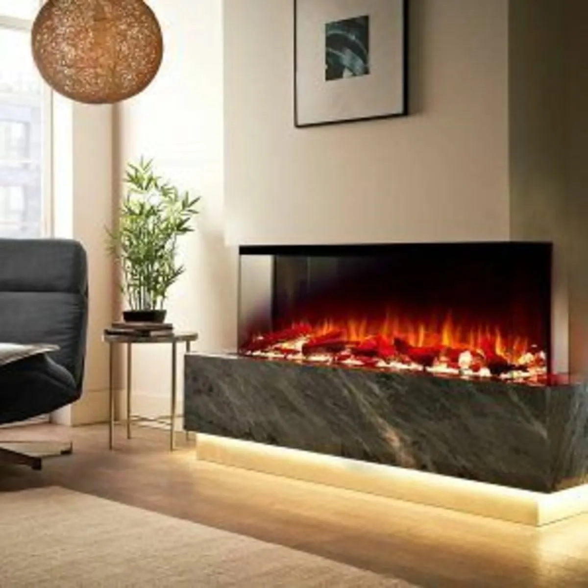 ELLERE 180R Built In Electric Fire 72″ - Image 3