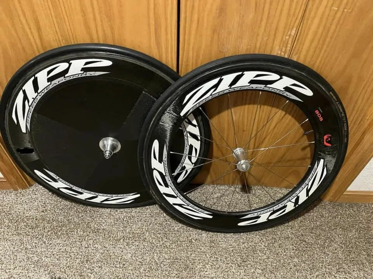 Zipp Super-9 & Disc and Front 808 Firecrest Wheels - Image 1