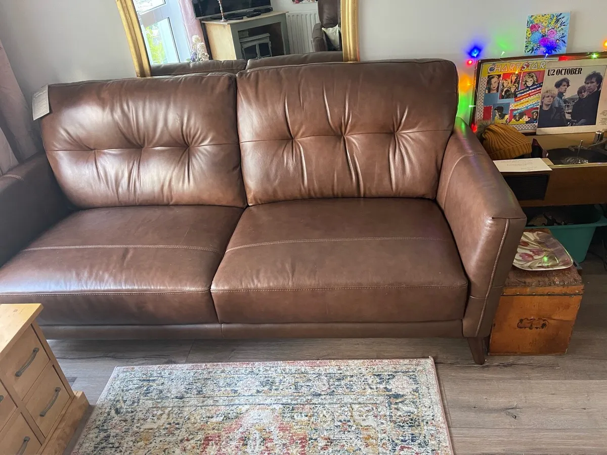 Sofa leather x 2 - Image 3