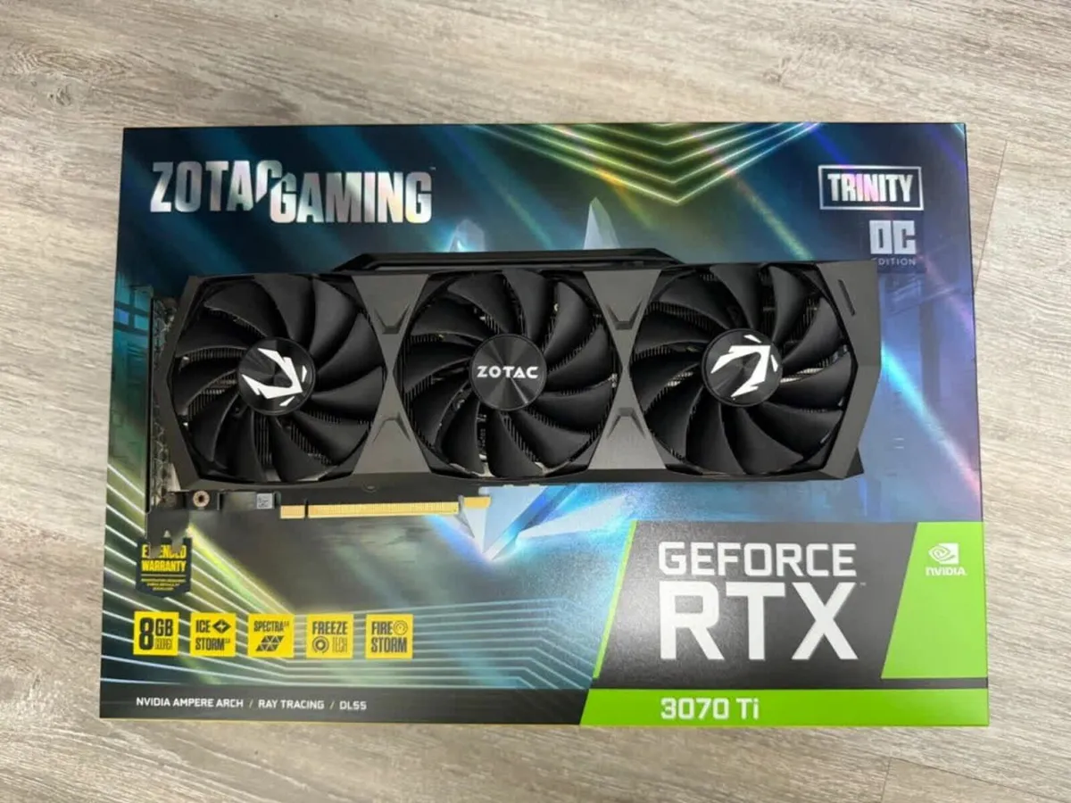 ZOTAC RTX 3070ti TRINITY OC NVIDIA 8GB GDDR6X - Image 1