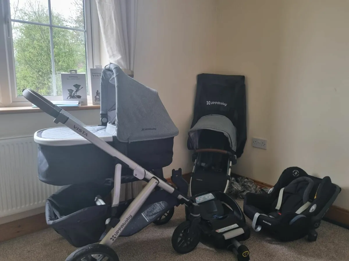 Complete UPPAbaby Vista travel system for sale: - Image 1