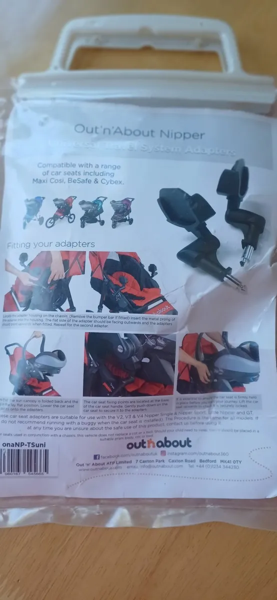Out n about car seat adapters - Image 1