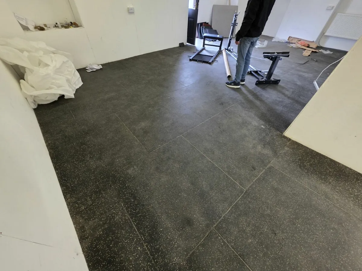 Pre-Owned Gym Rubber Flooring 1m sq Mats EZ Clean - Image 2