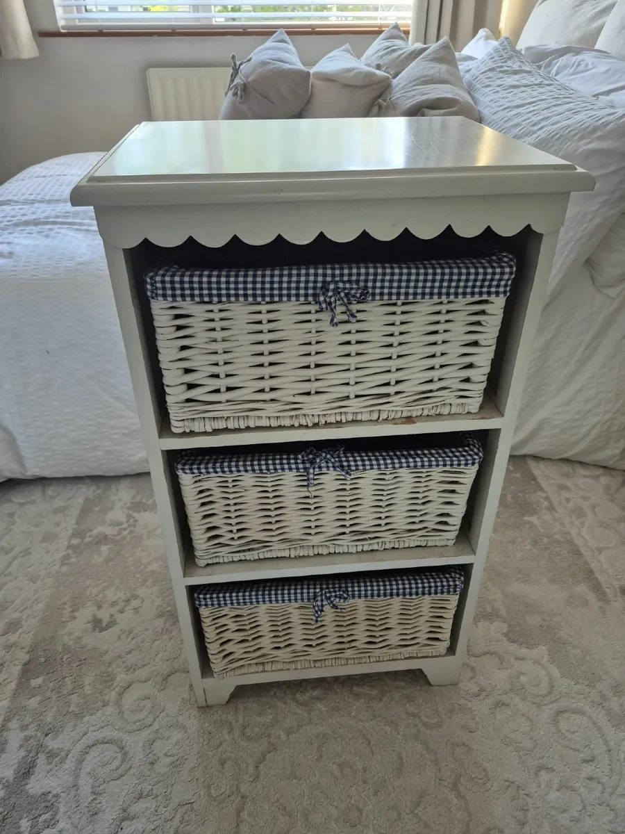 Rattan Basket Chest of drawers