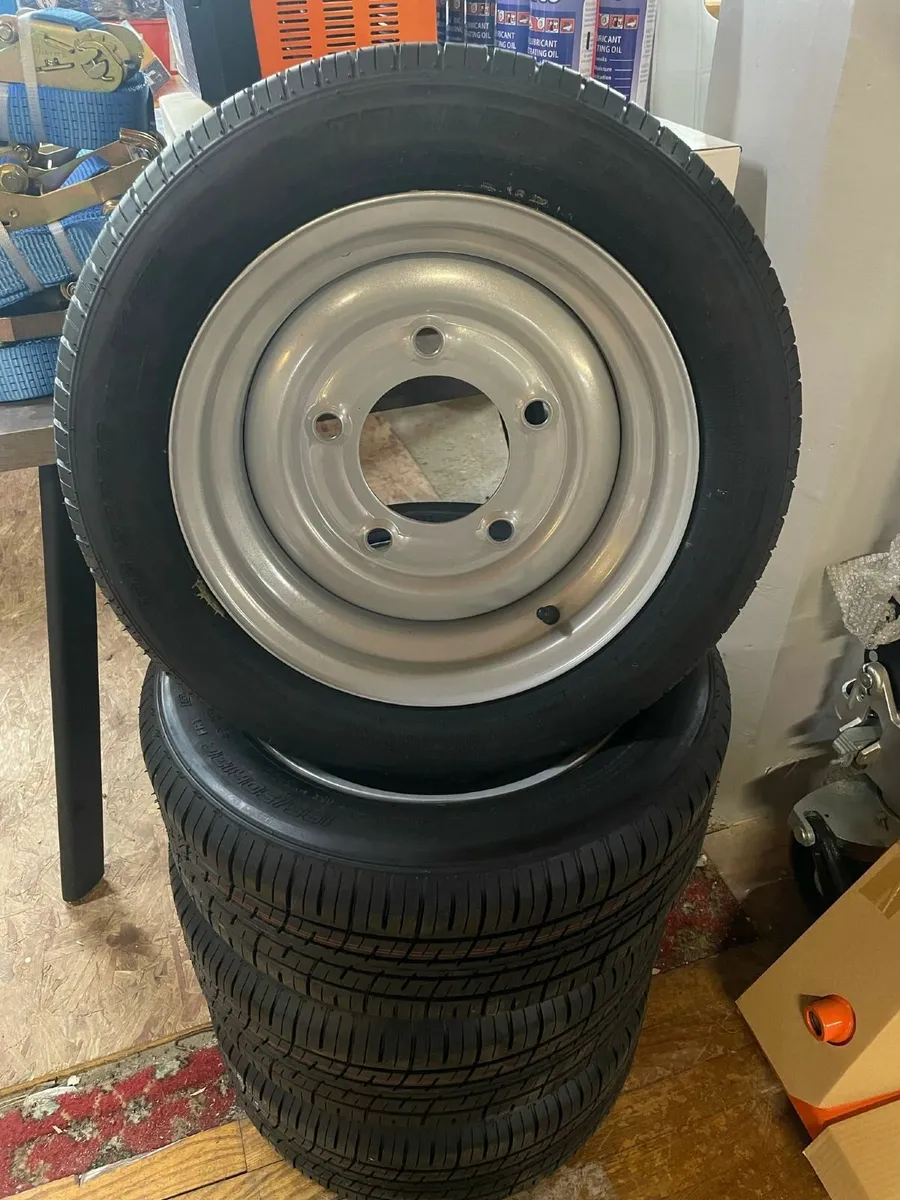 BRAND NEW 5 STUD TRAILER WHEELS & TYRES - Image 2