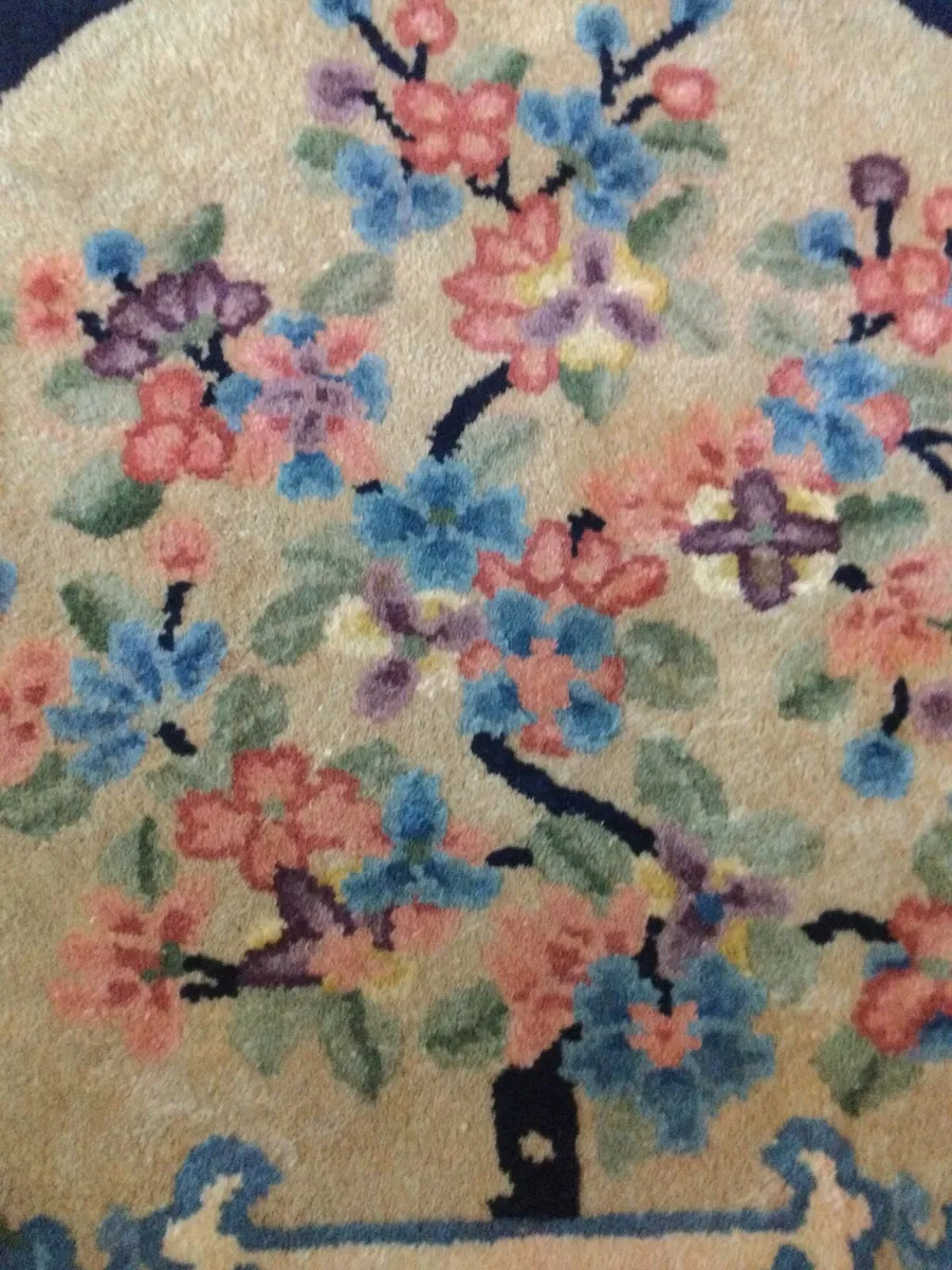Pair Vintage Chinese Rugs - Image 3