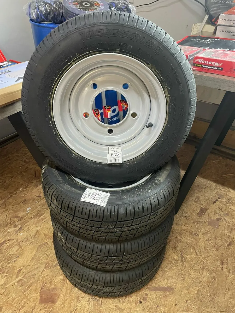 BRAND NEW 5 STUD TRAILER WHEELS & TYRES - Image 2