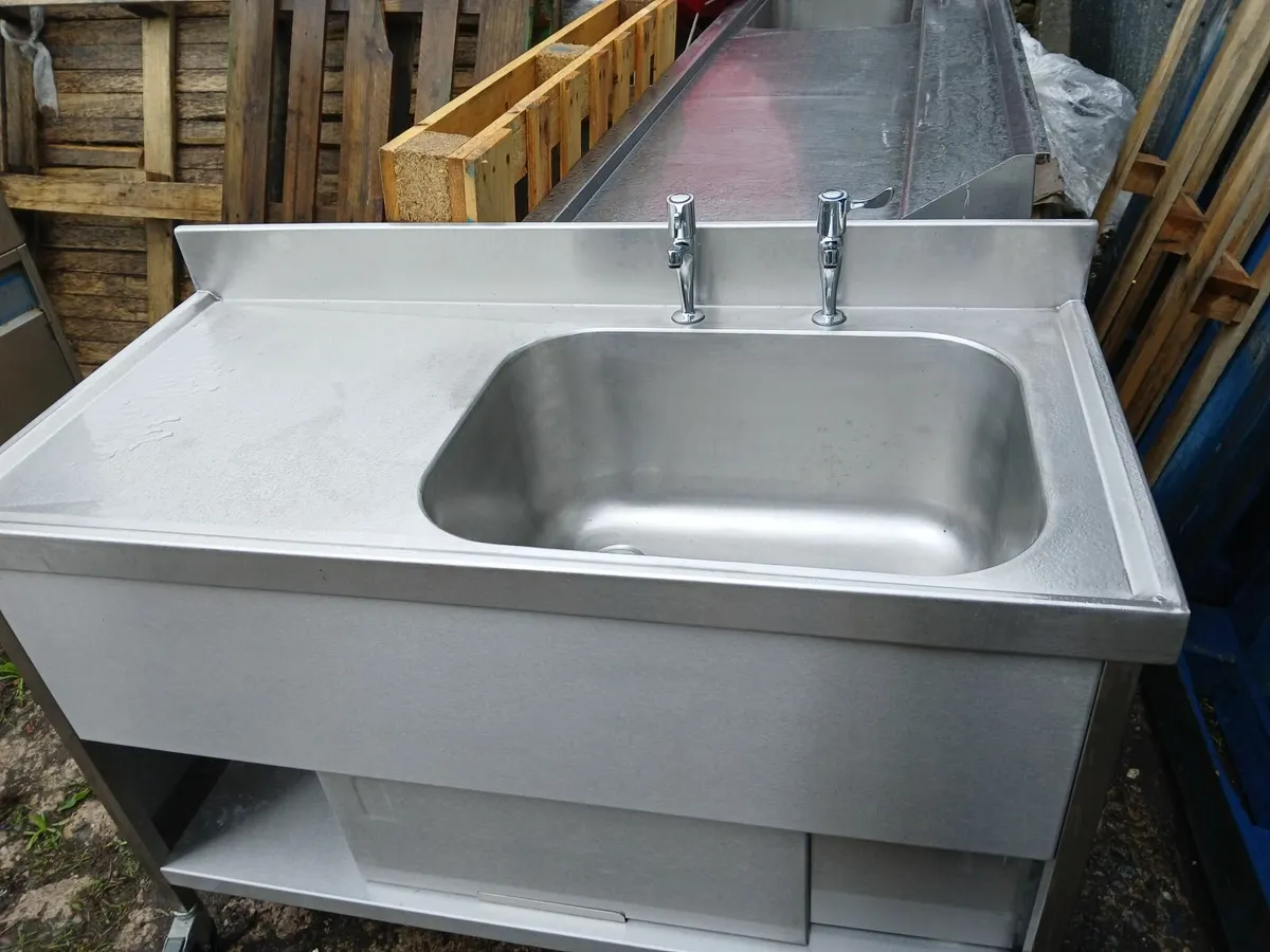 Stainless steel cabbinet /sink unit delivered - Image 2
