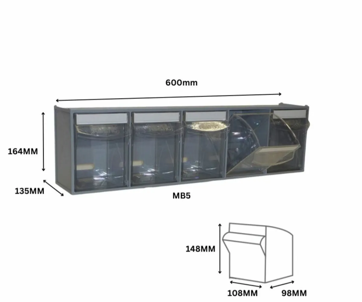Storage tilt bins - Image 3