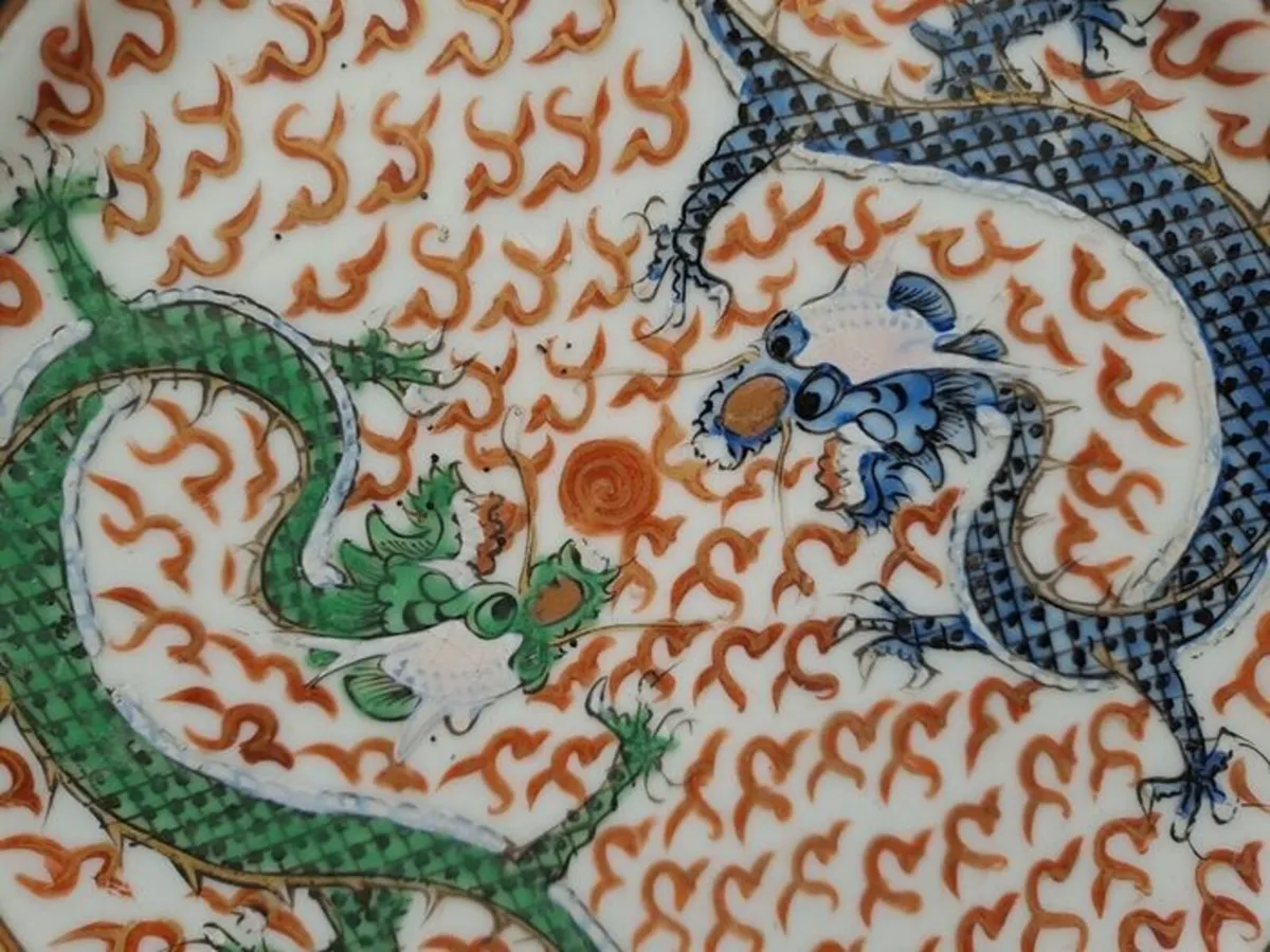 Chinese dragon plate - Image 4