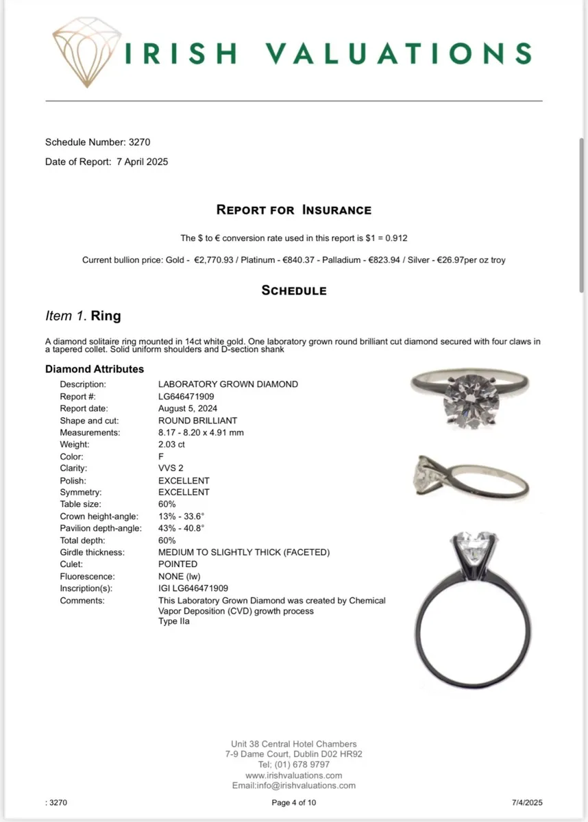 2.03ct Diamond Ring (Appraisal €2,700) - Image 2