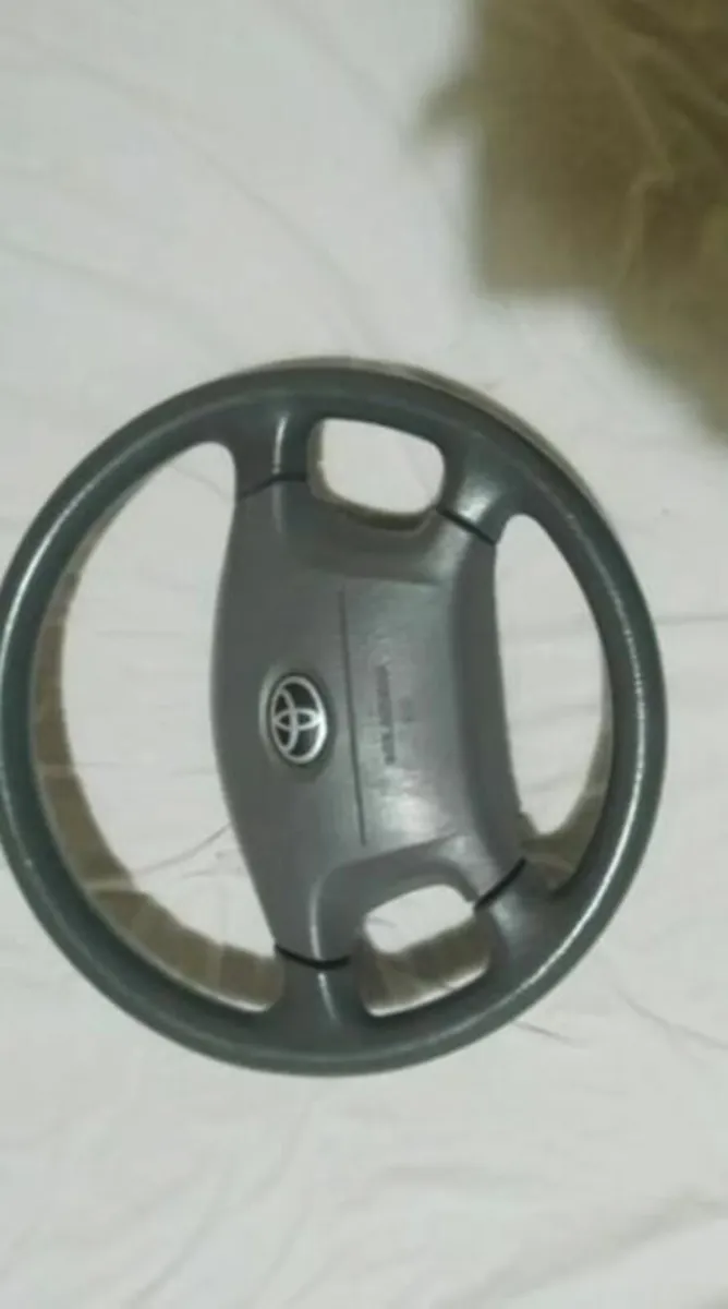 Toyota Corolla E11 97-02 Light Grey Steering Wheel - Image 4