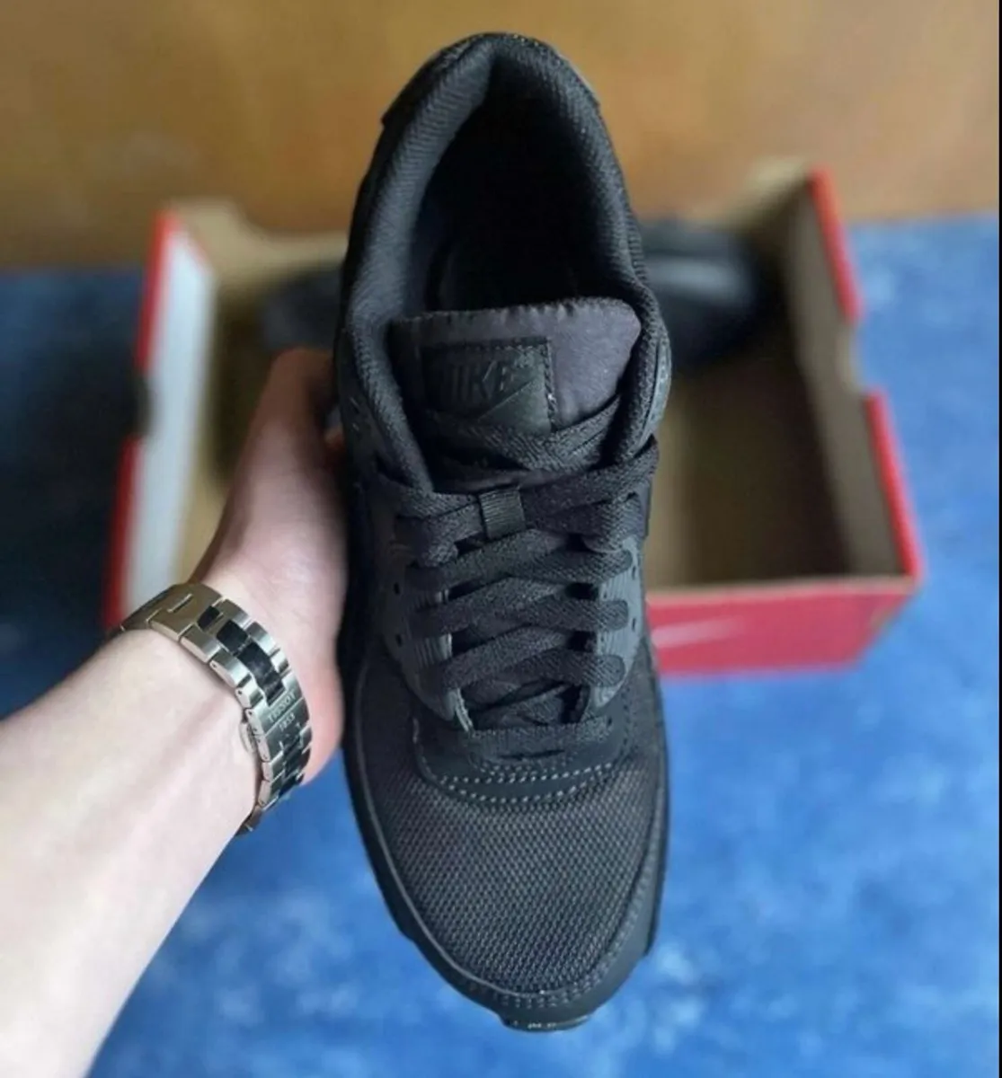 Nike Air Max Triple Black Ladies UK 6 - Image 2