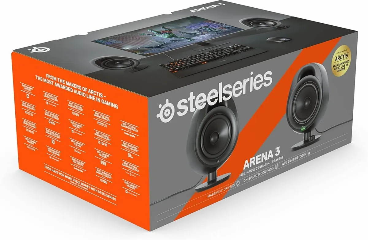 SteelSeries Arena 3 -PC Mac - Gaming Speaker Syste - Image 1