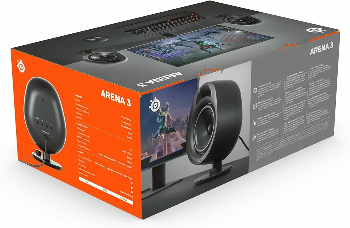SteelSeries Arena 3 -PC Mac - Gaming Speaker Syste - Image 2