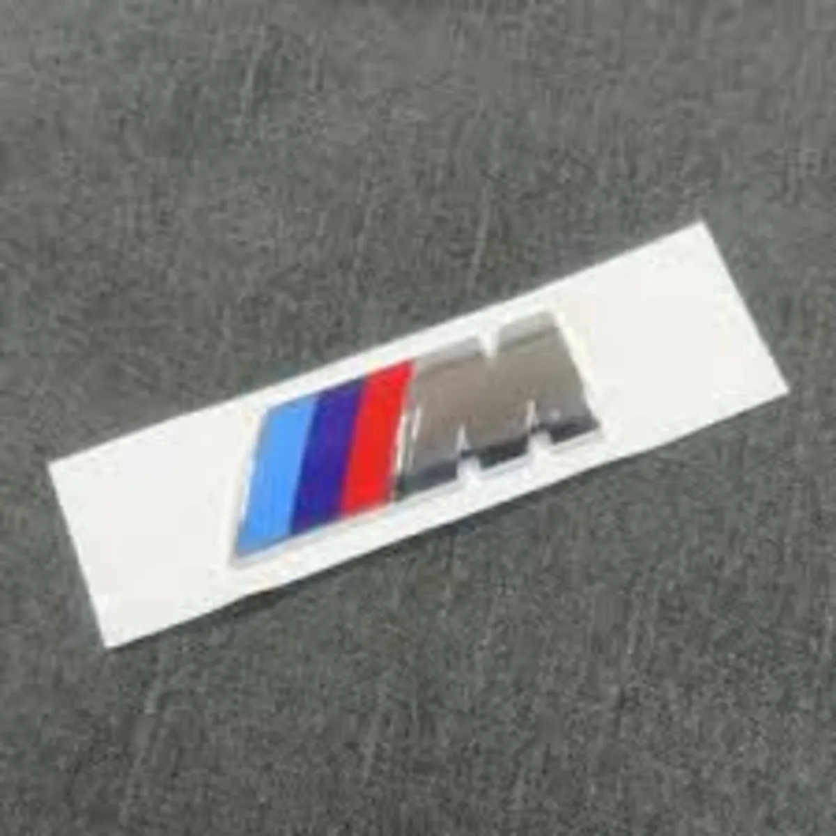 BMW Boot M sport badge Gloss Silver 7.2cm x 2.7cm