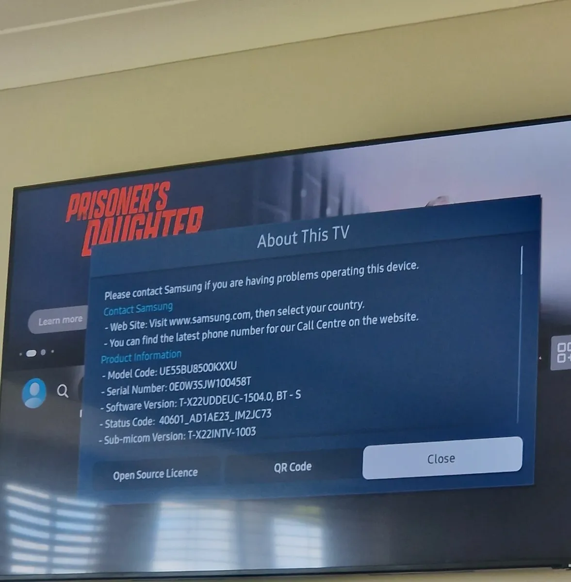 Samsung 55 inch TV - Image 1