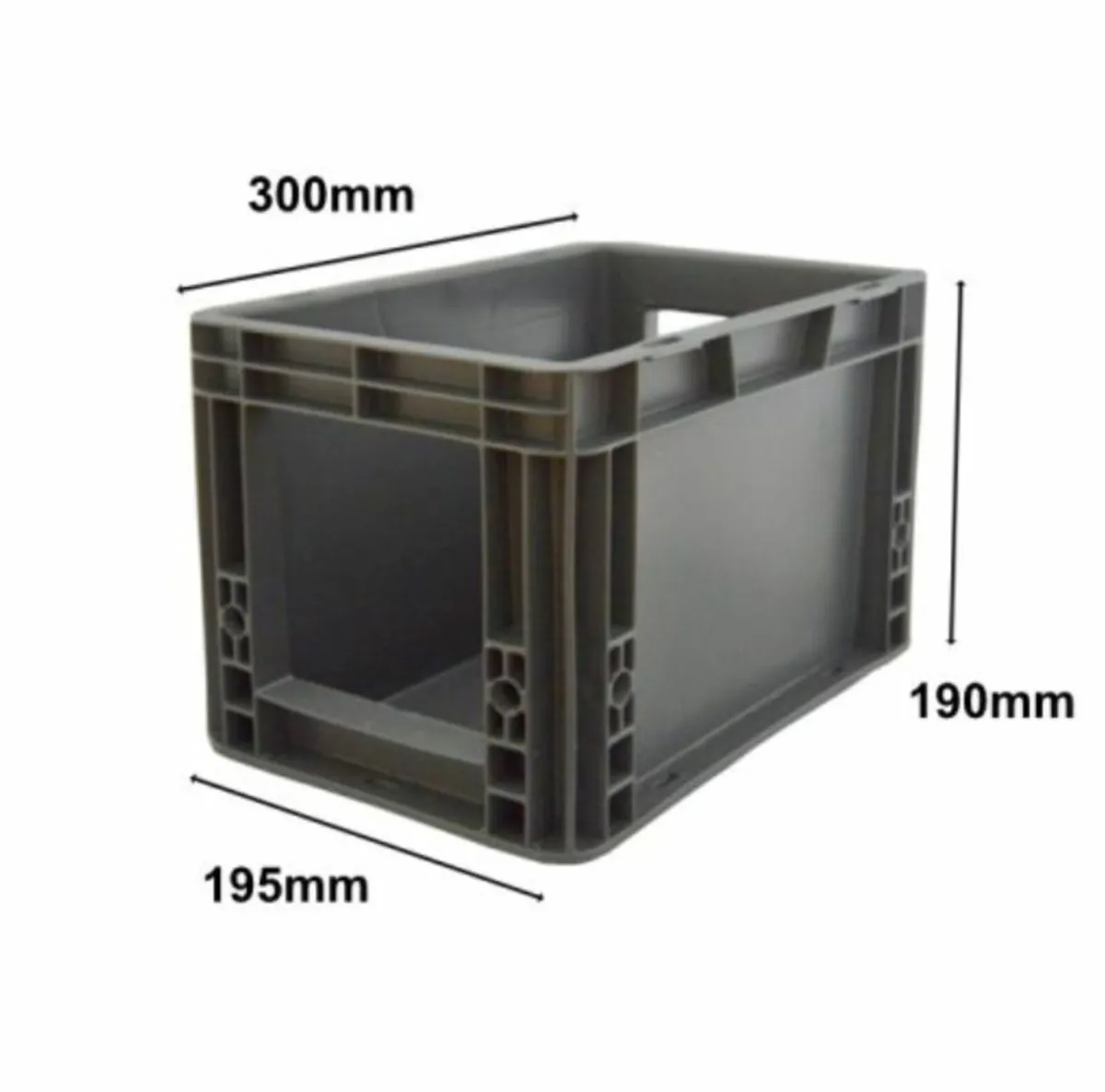 Pack of 10 heavy duty 7L storage boxes - Image 1
