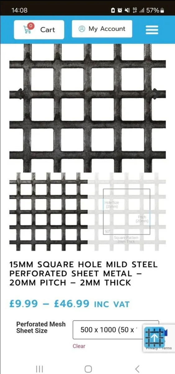 10 no. Sheets of 1m × 2 m 10 no. Mesh sheets 20×20 - Image 2
