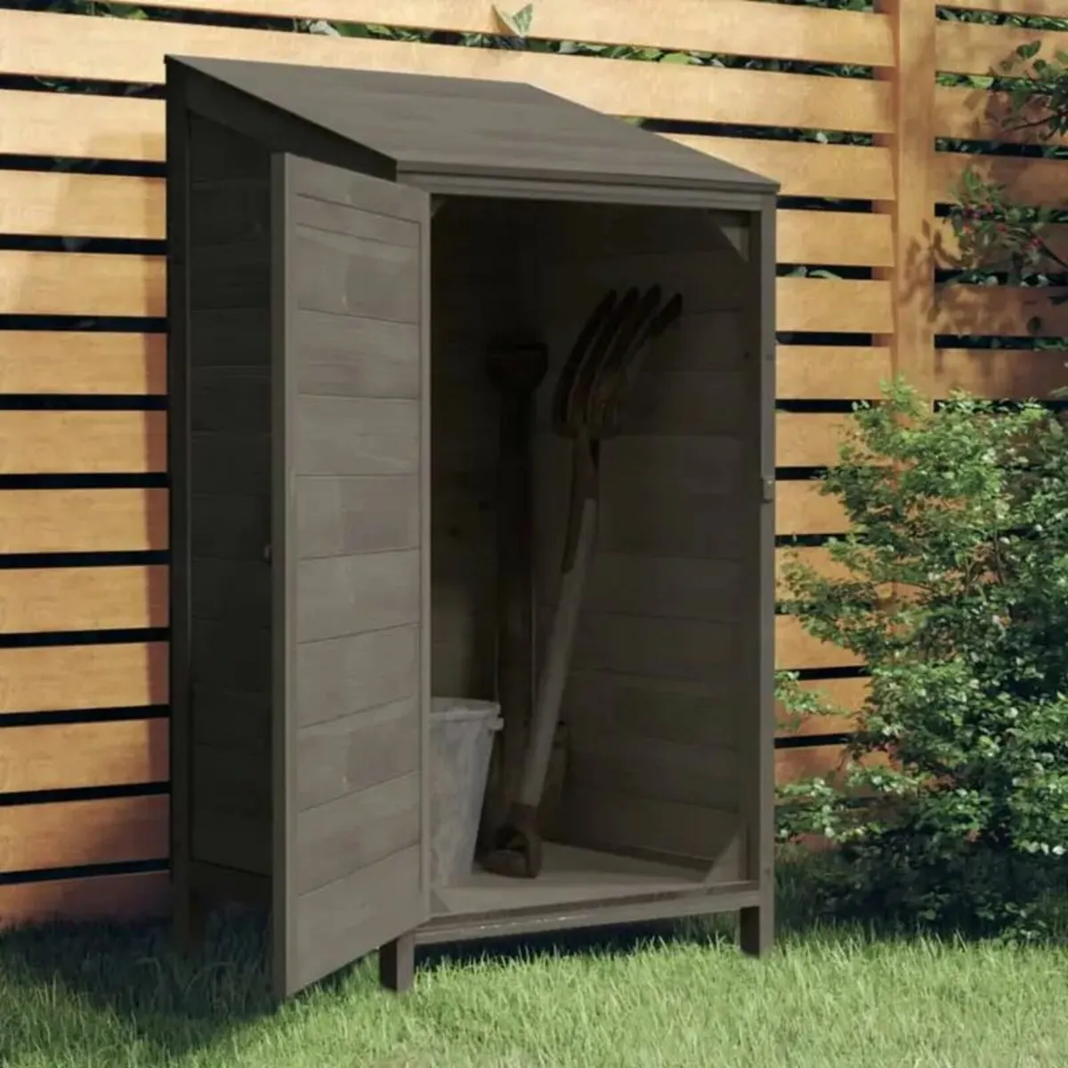 Garden Shed Anthracite 55x52x112 cm - Image 4