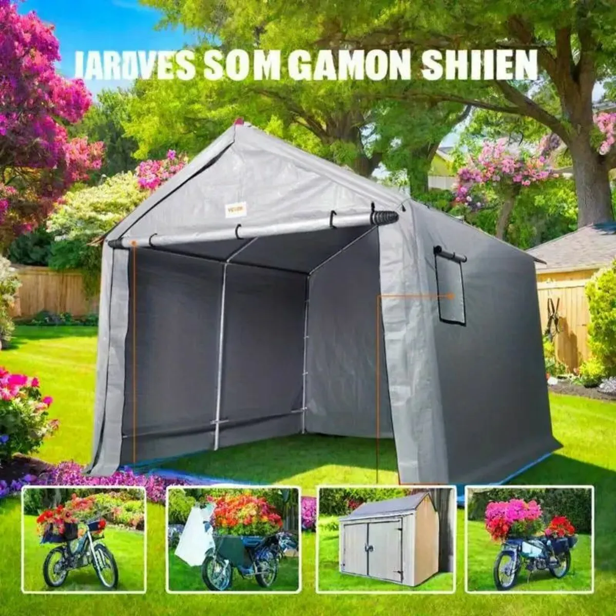 Portable Storage Shelter Garage Shed - Image 2