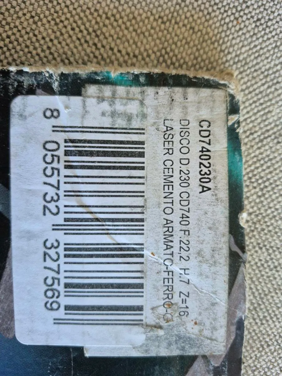 2 no. Diamond Cutting Disc 230mm F 22mm arbour - Image 2
