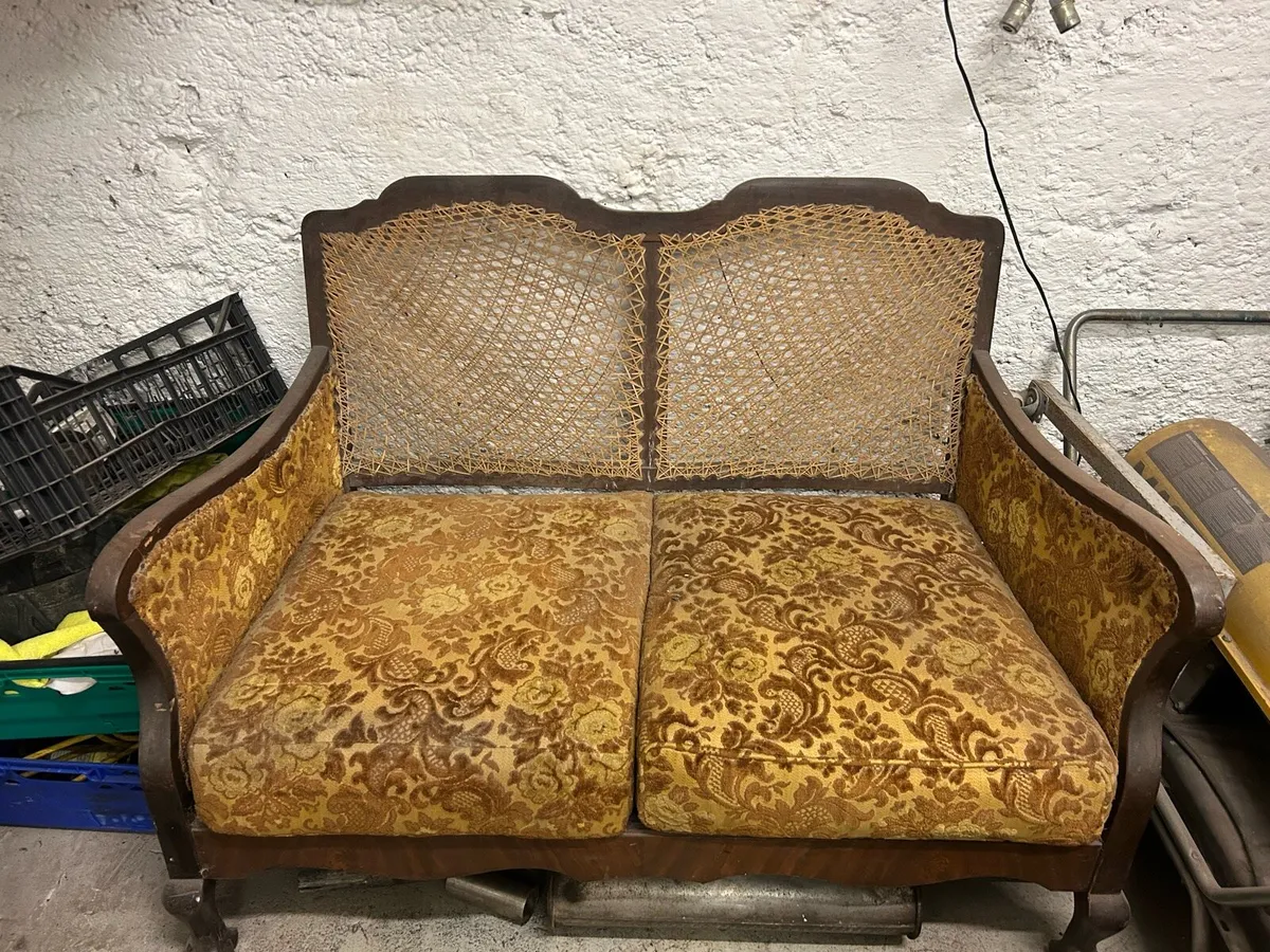 Edwardian suite sofa - Image 2