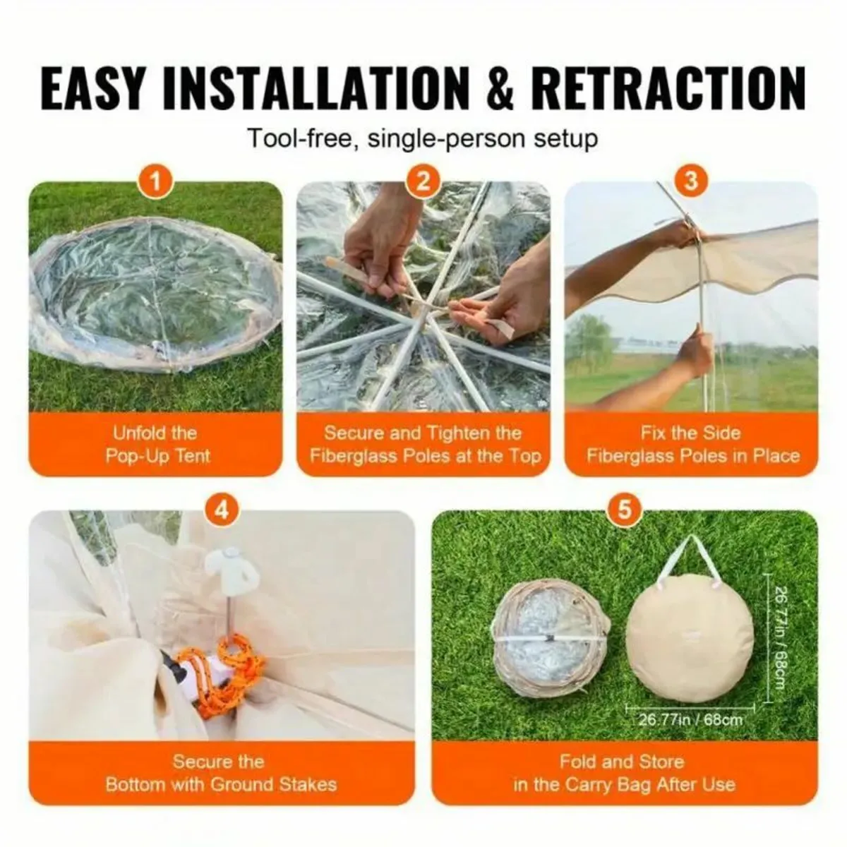 Instant Pop Up Weatherproof Tent - Image 3