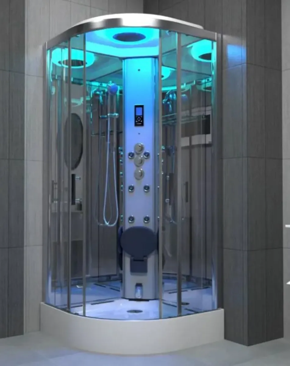 Premium Steam Shower Pod - 800mm Quadrant - Image 1