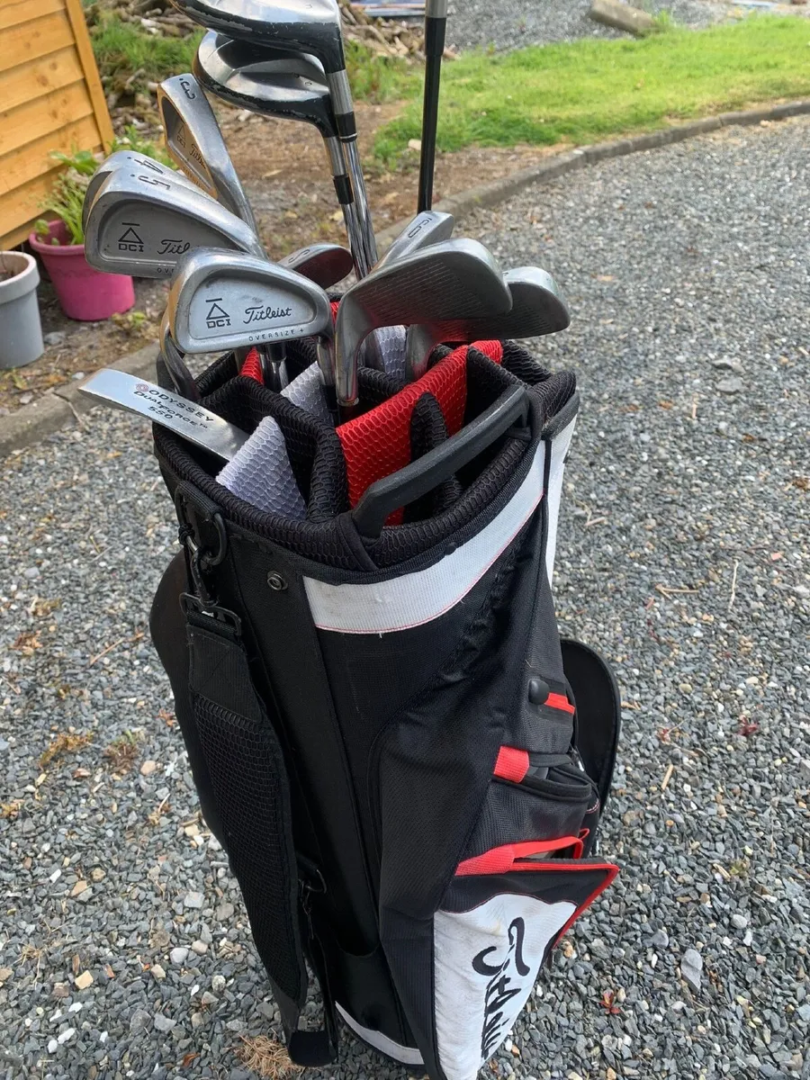 Golf bag and clubs - Image 3